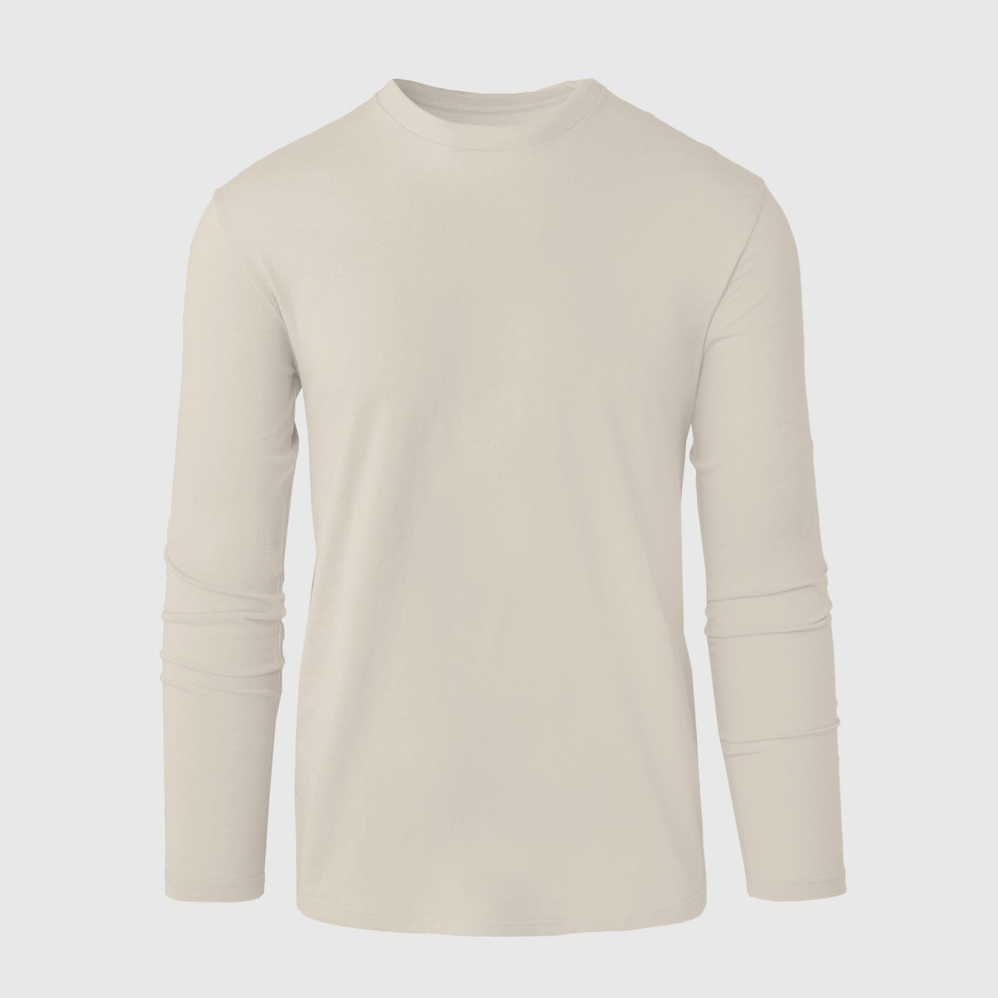 Sandstone Long Sleeve Crew Neck Tee