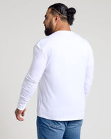 White Classic Long Sleeve Crew Neck