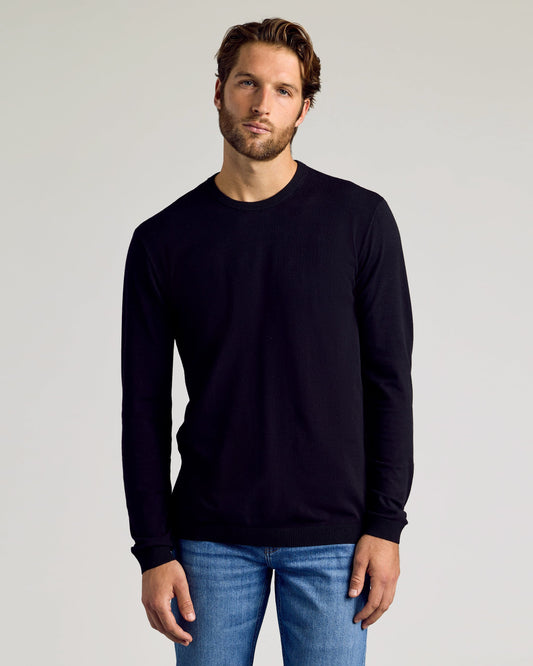 Black Dressy Crew Neck Sweater
