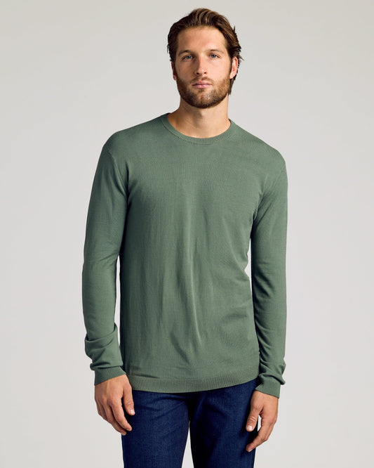 Moss Dressy Crew Neck Sweater
