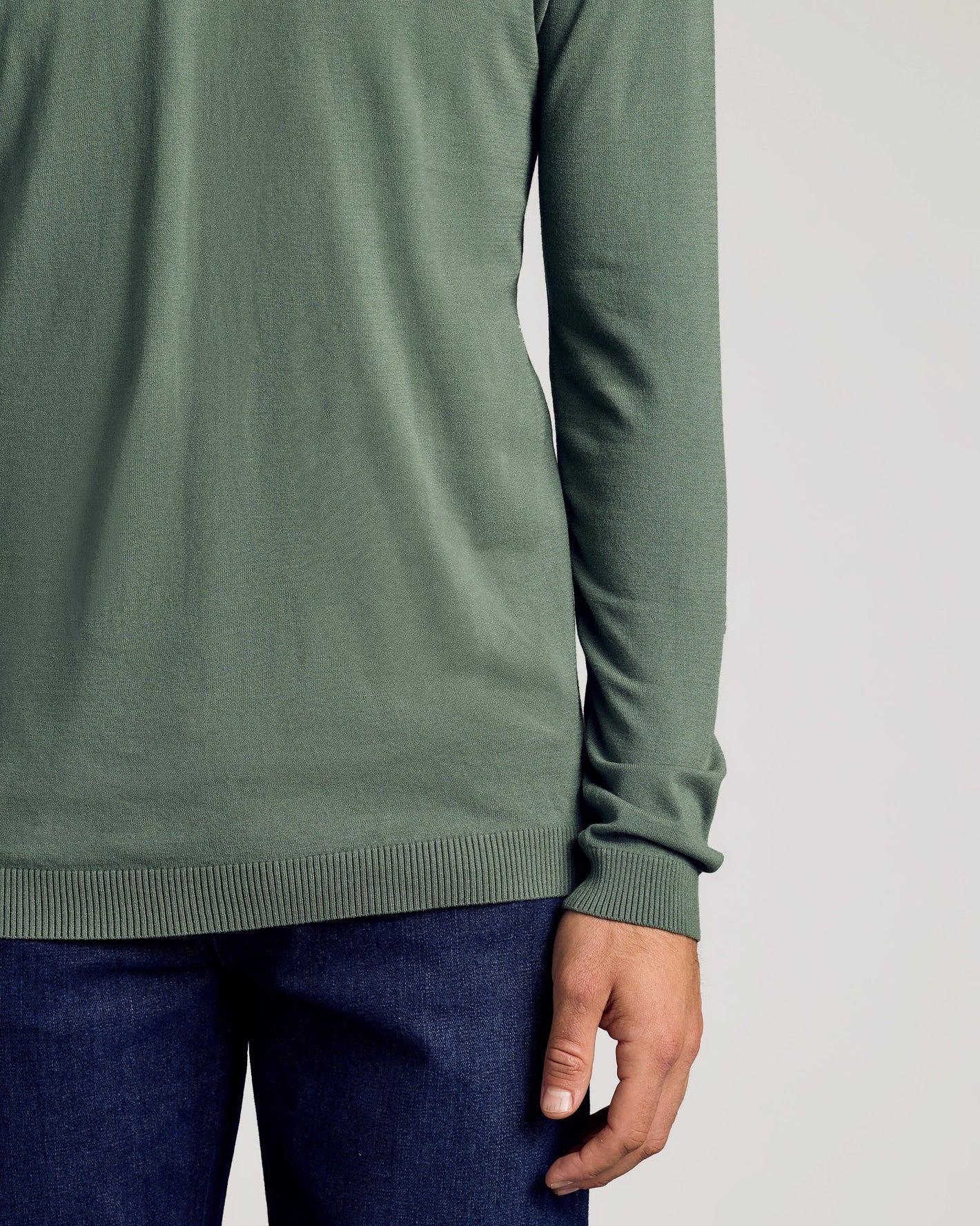 Moss Dressy Crew Neck Sweater