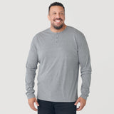 Heather Gray Classic Long Sleeve Henley
