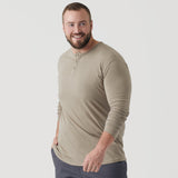 Military Beige Classic Long Sleeve Henley