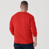 True Red Classic Long Sleeve Henley