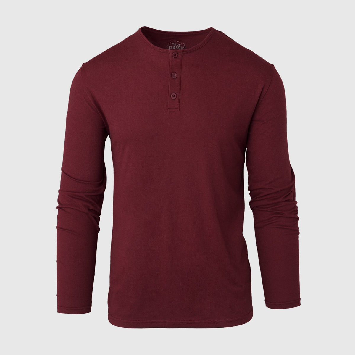 Burgundy Classic Long Sleeve Henley
