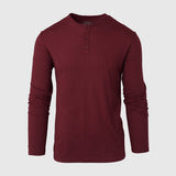Burgundy Classic Long Sleeve Henley