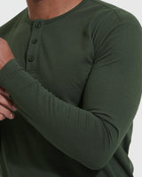Dark Olive Classic Long Sleeve Henley
