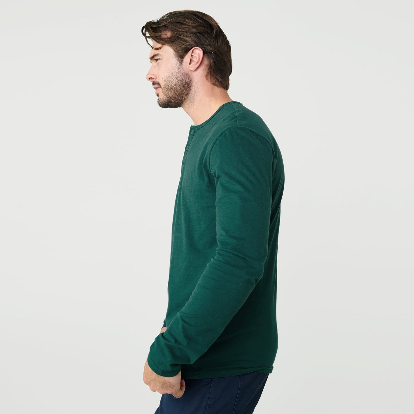 Emerald Classic Long Sleeve Henley