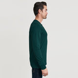 Forest Green Classic Long Sleeve Henley