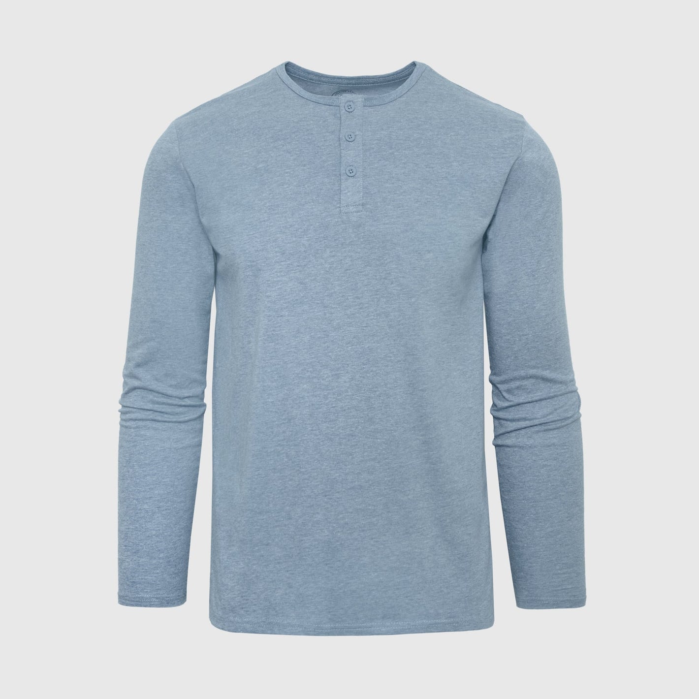 Heather Indigo Classic Long Sleeve Henley