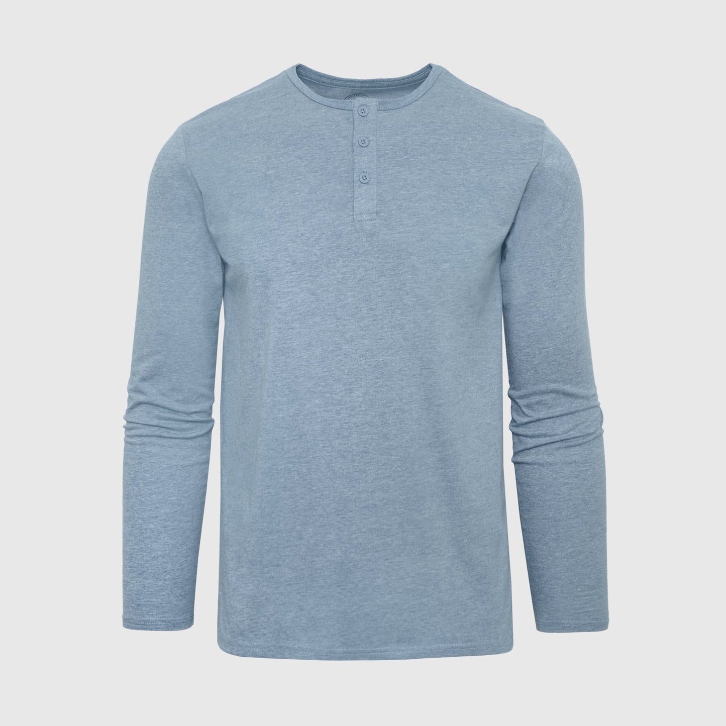 Heather Indigo Classic Long Sleeve Henley