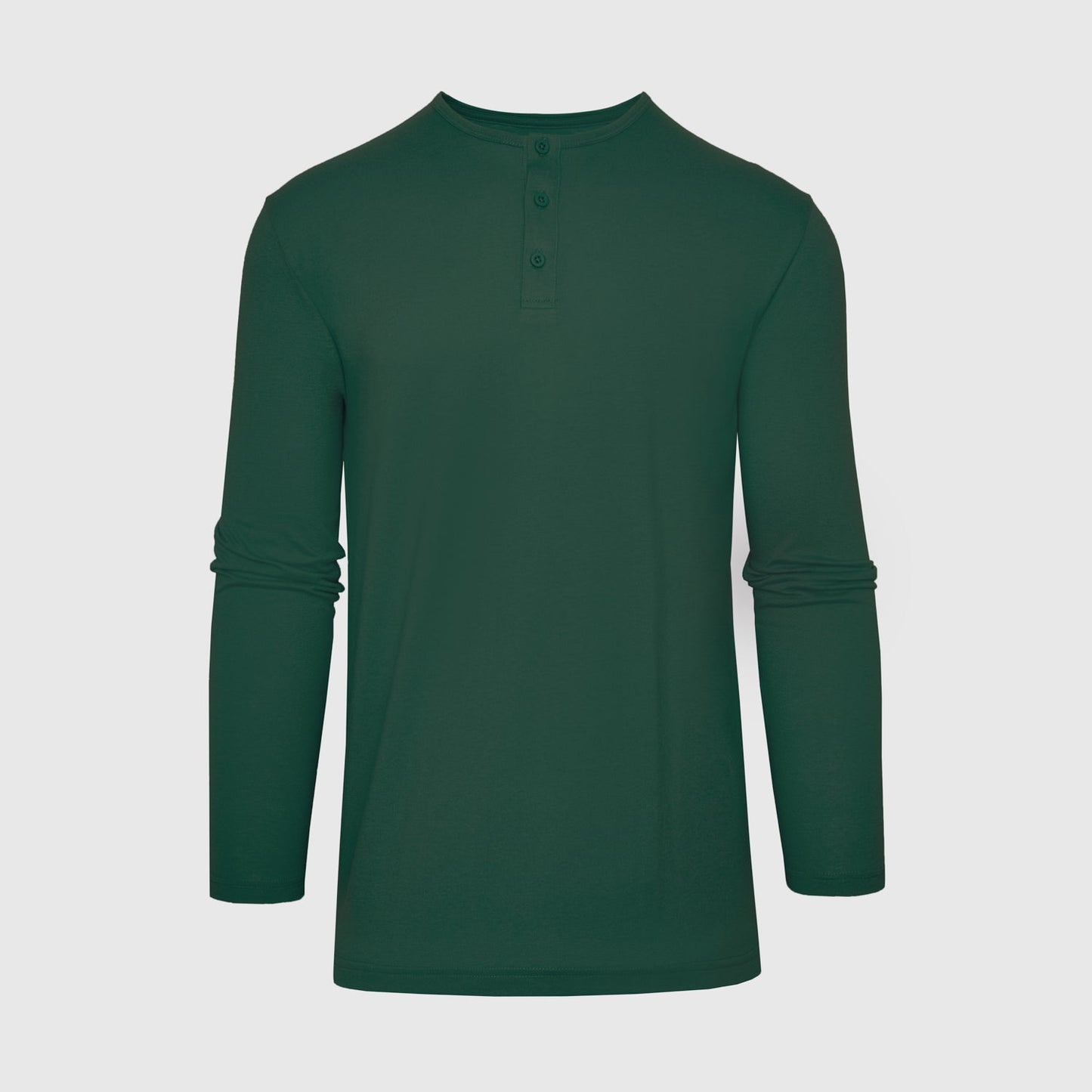 Hunter Green Classic Long Sleeve Henley