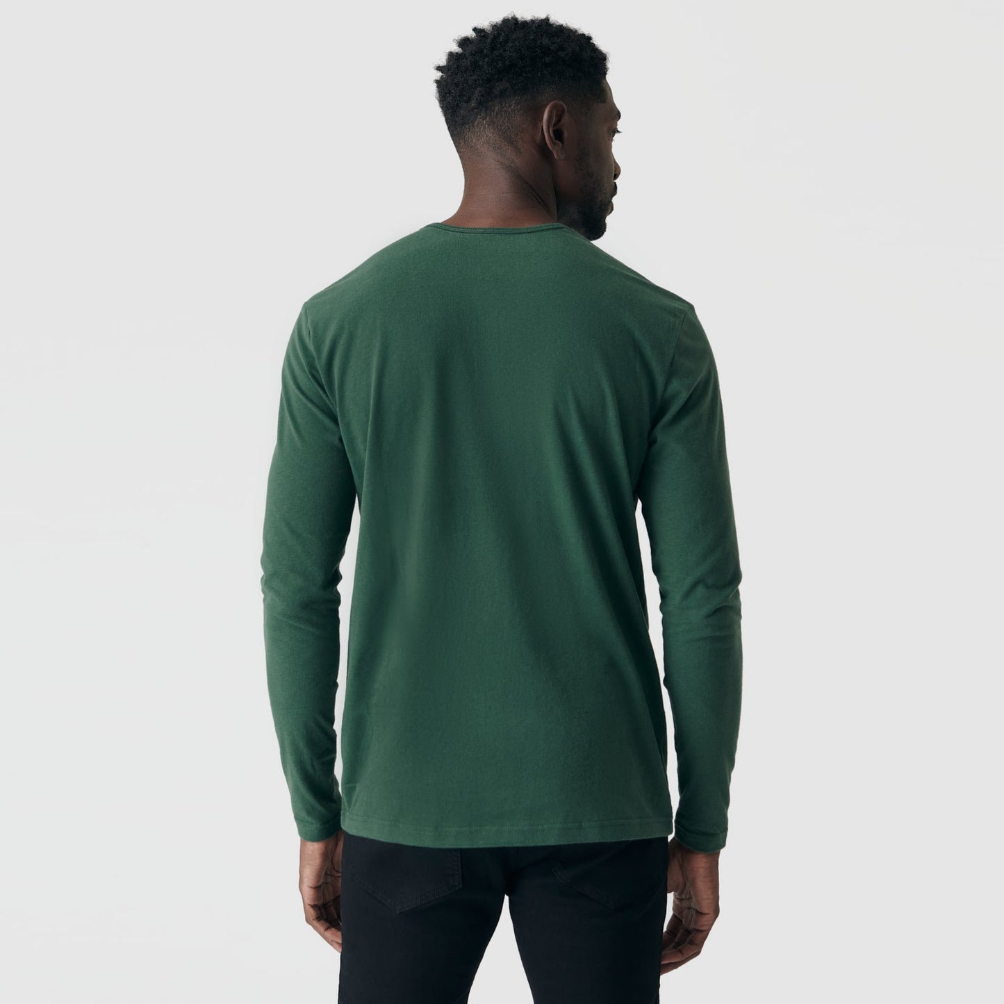 Hunter Green Classic Long Sleeve Henley