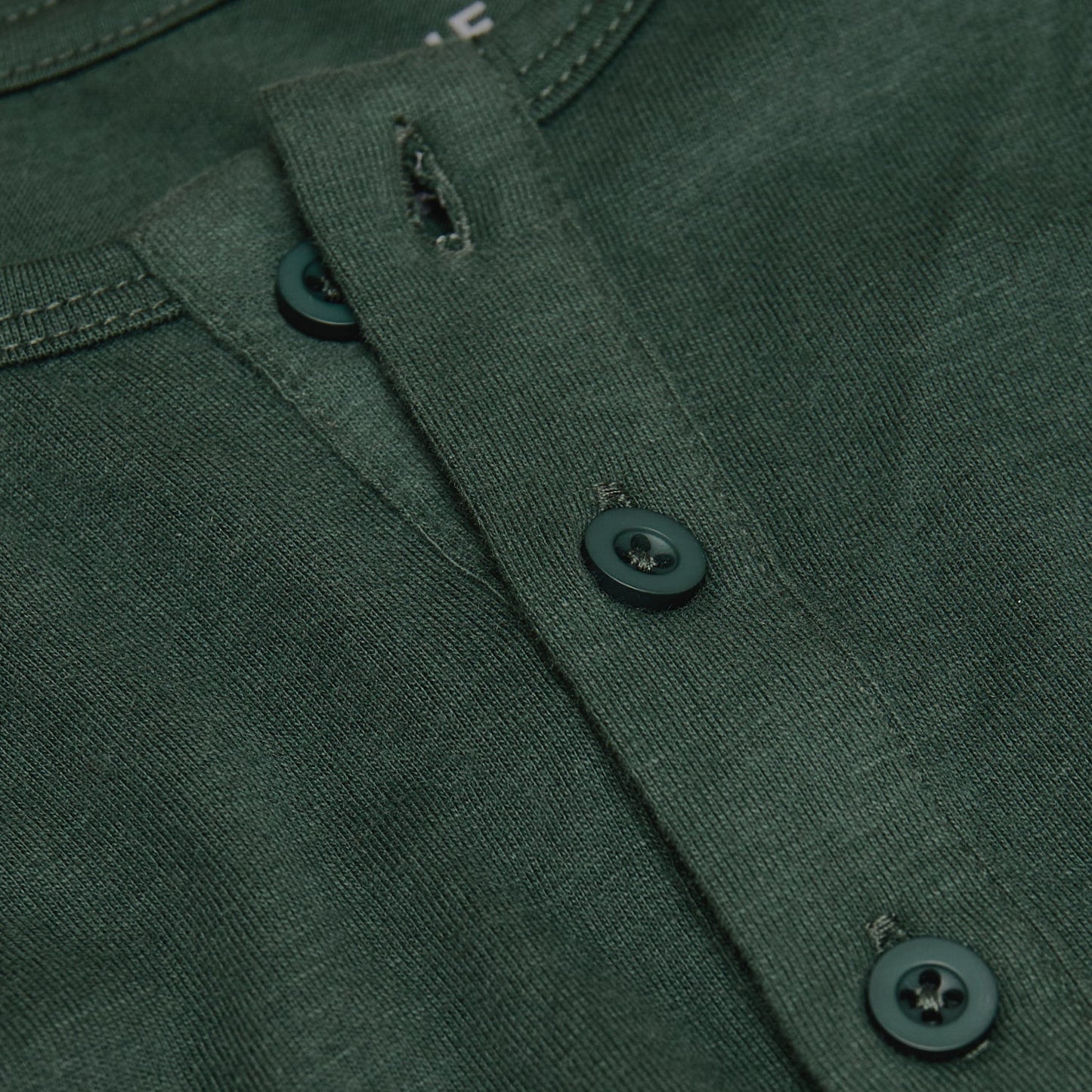 Hunter Green Classic Long Sleeve Henley