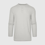 Light Gray Classic Long Sleeve Henley