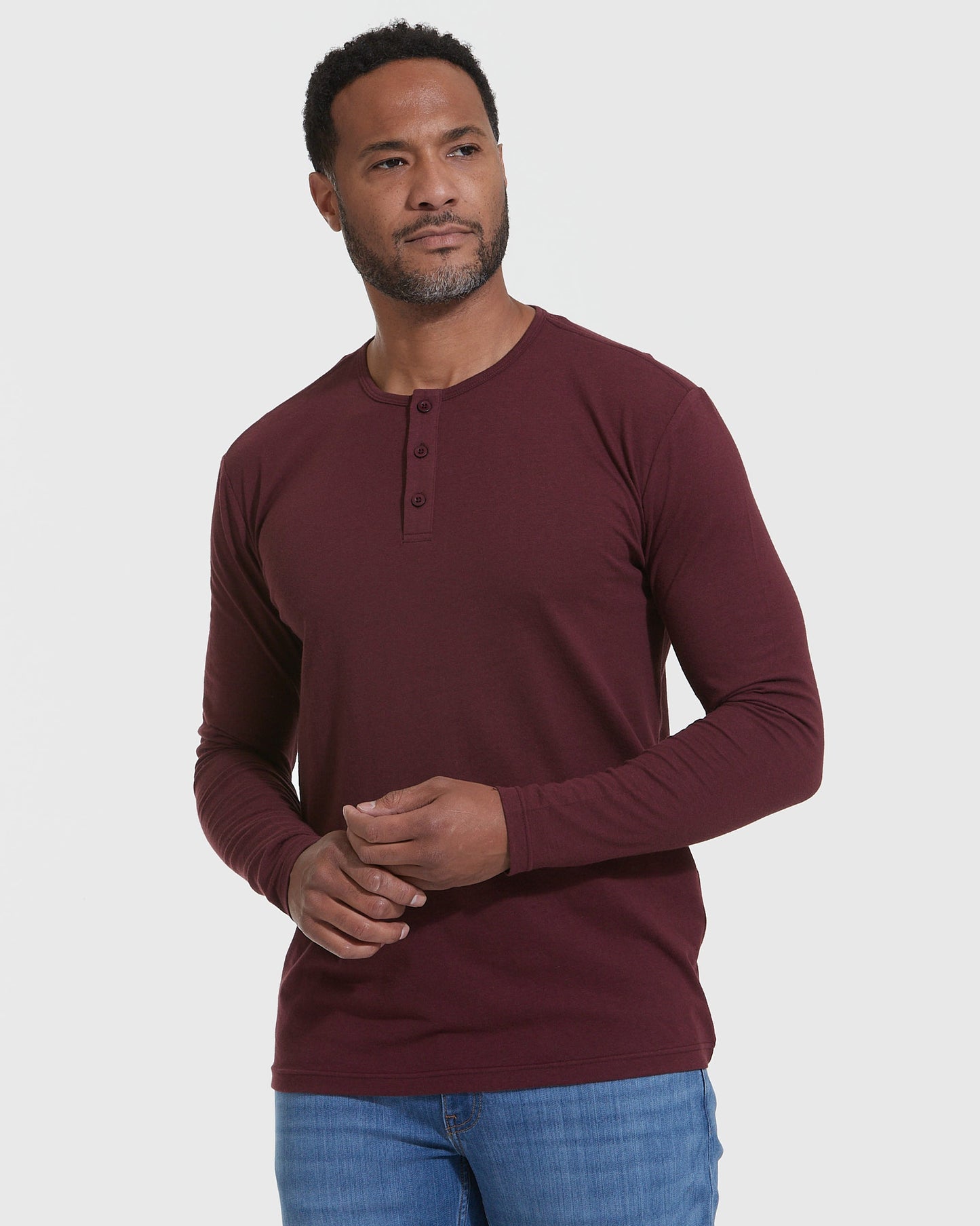 Mahogany Classic Long Sleeve Henley