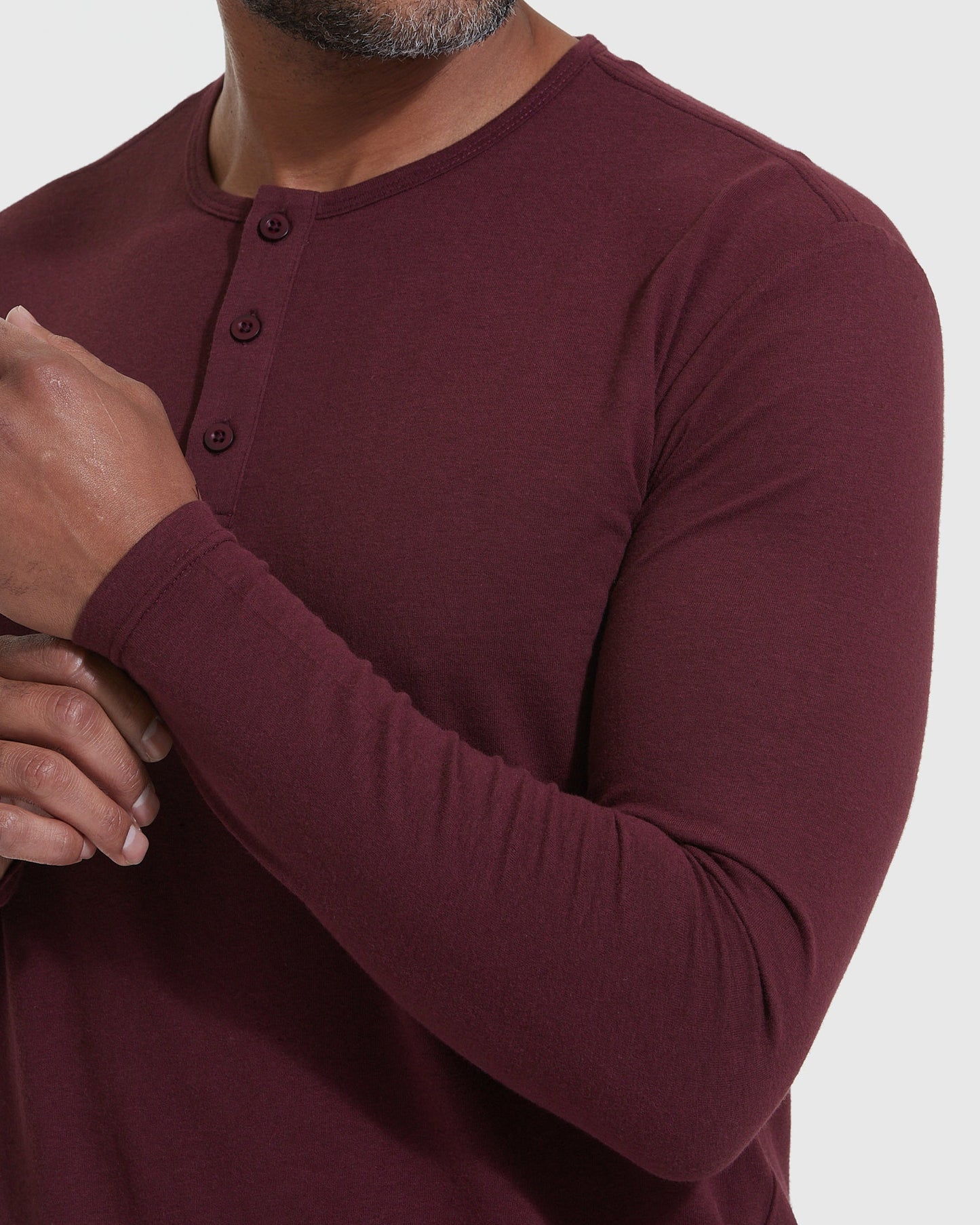 Mahogany Classic Long Sleeve Henley