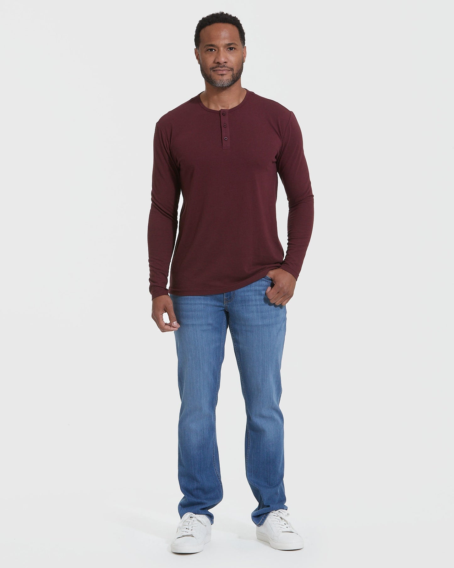 Mahogany Classic Long Sleeve Henley