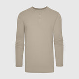 Military Beige Classic Long Sleeve Henley