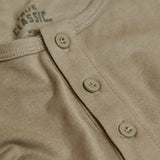 Military Beige Classic Long Sleeve Henley