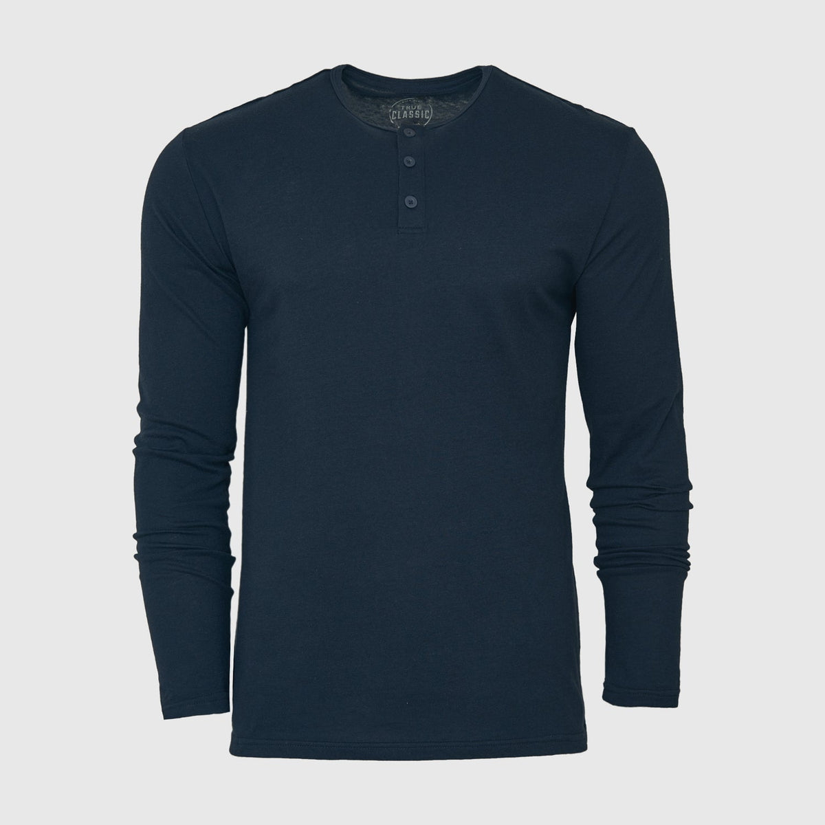 Navy Classic Long Sleeve Henley