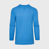 Periwinkle Blue Classic Long Sleeve Henley