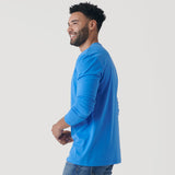 Periwinkle Blue Classic Long Sleeve Henley