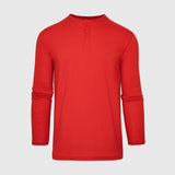 True Red Classic Long Sleeve Henley