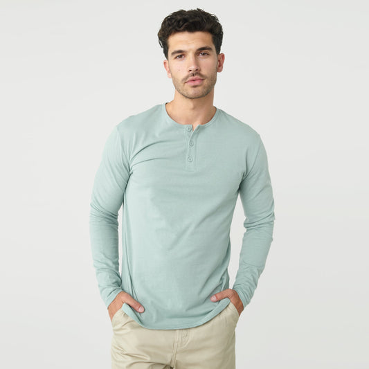 Sage Classic Long Sleeve Henley