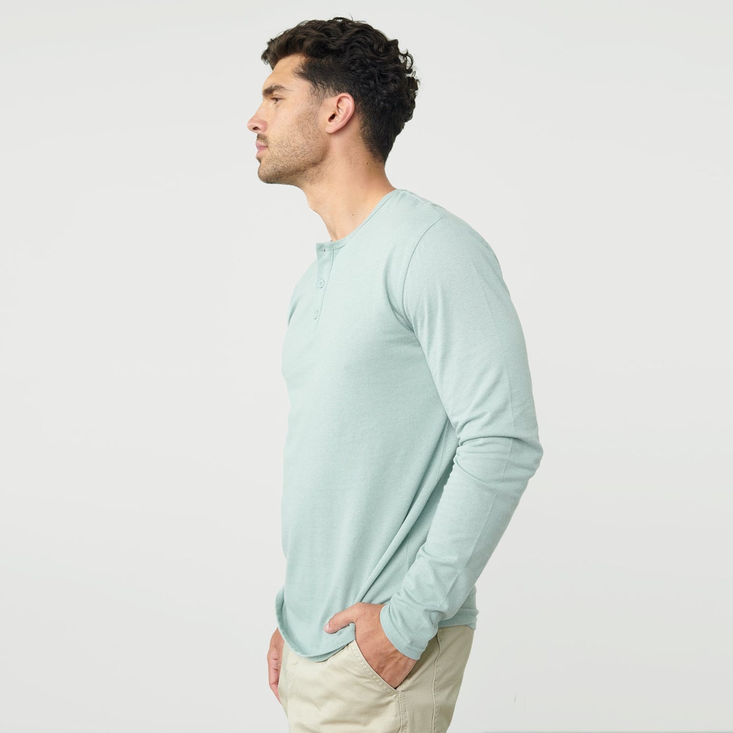 Sage Classic Long Sleeve Henley