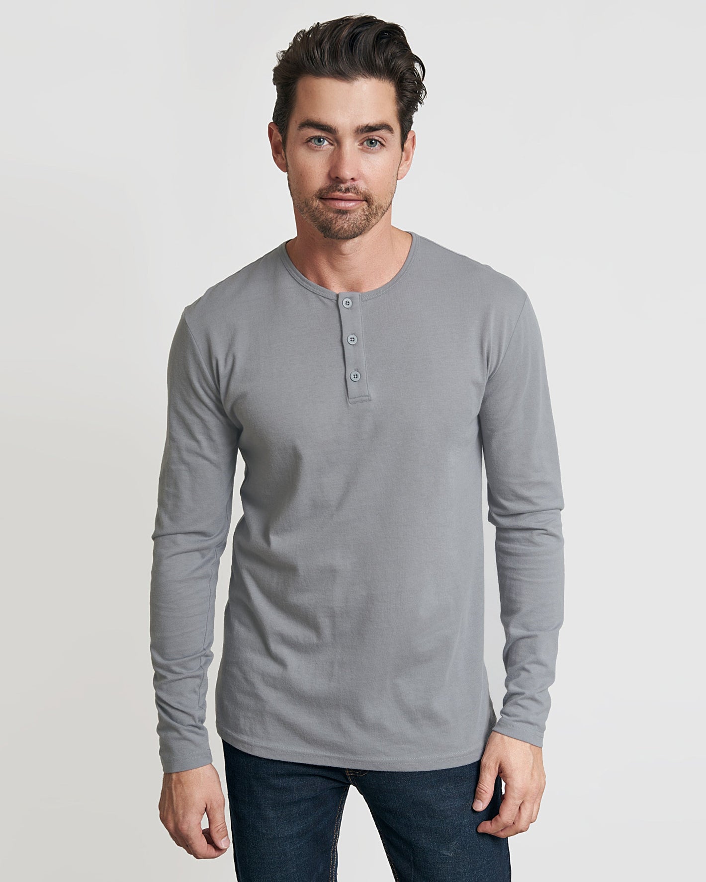 Slate Long Sleeve Henley
