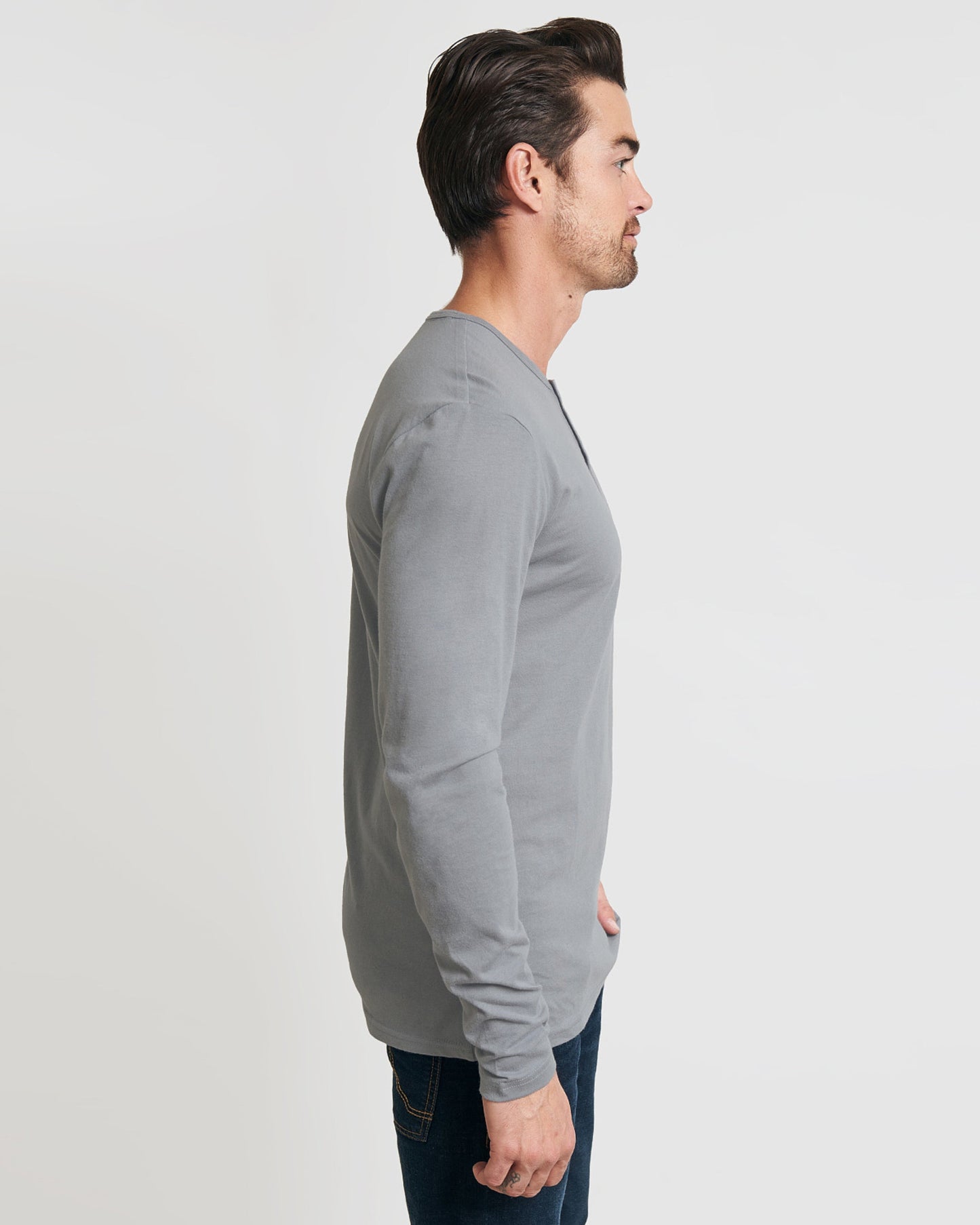 Slate Long Sleeve Henley
