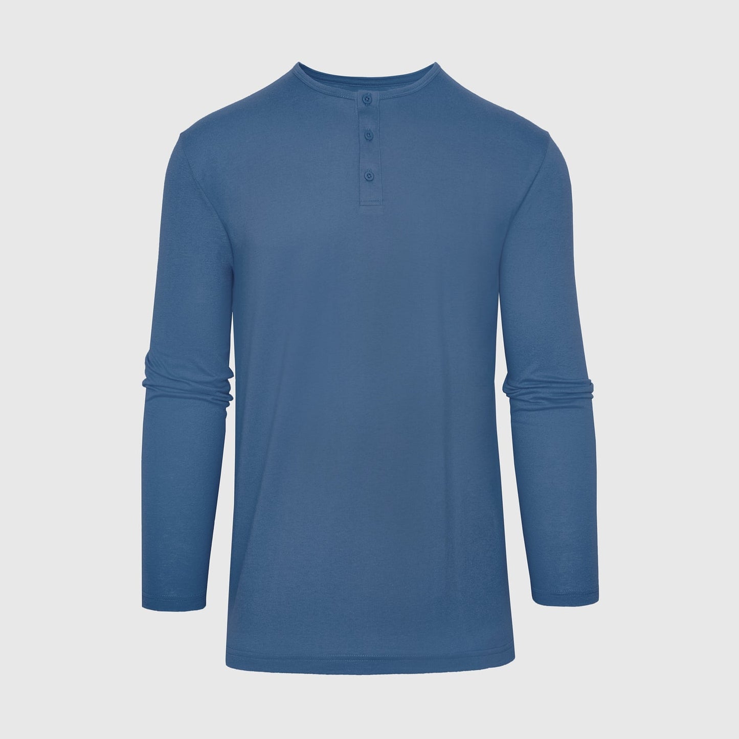 Stone Blue Classic Long Sleeve Henley