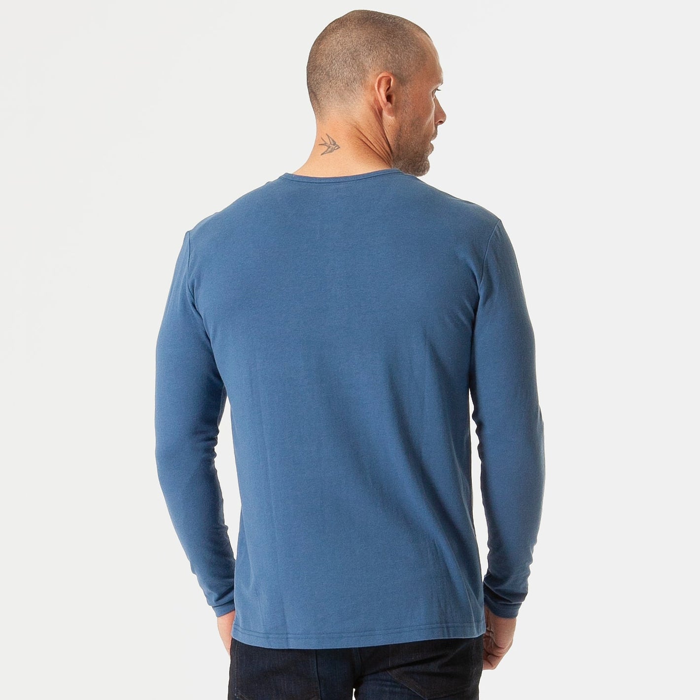Stone Blue Classic Long Sleeve Henley