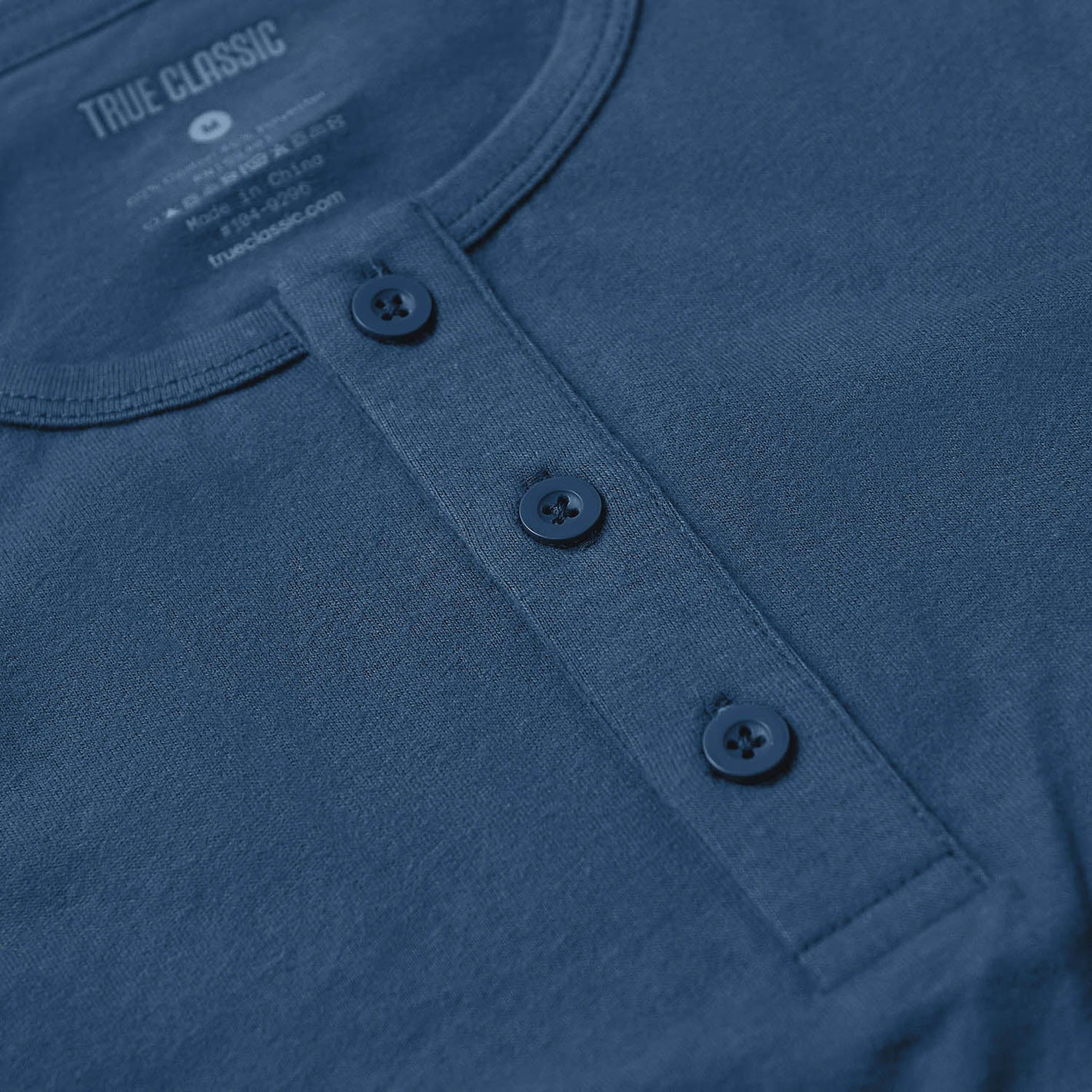 Stone Blue Classic Long Sleeve Henley