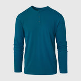 Teal Classic Long Sleeve Henley