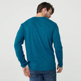 Teal Classic Long Sleeve Henley