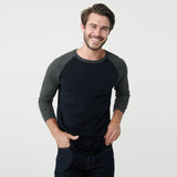 Black/Charcoal Heather Baseball Raglan