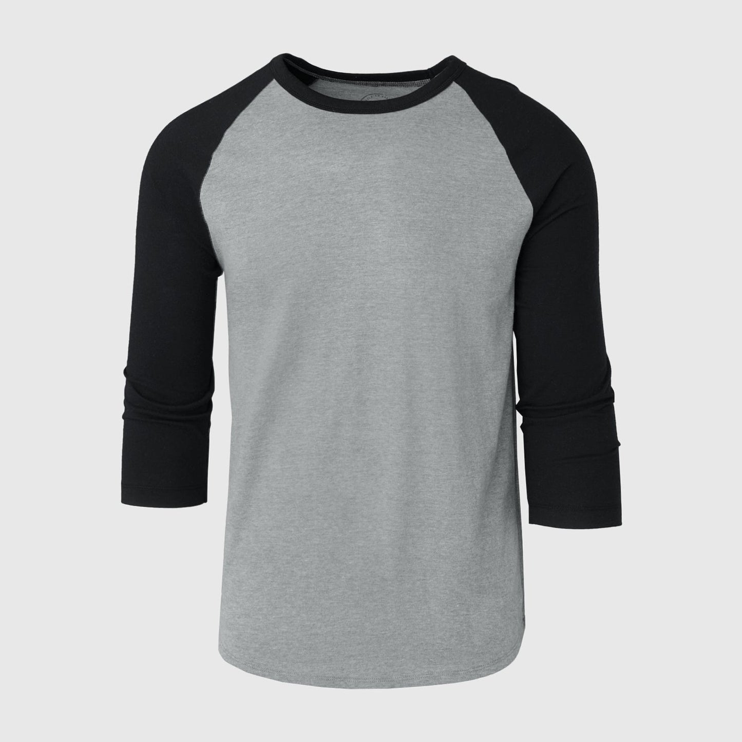 Heather Gray/Black Baseball Raglan