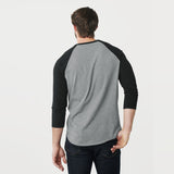 Heather Gray/Black Baseball Raglan