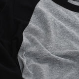 Heather Gray/Black Baseball Raglan