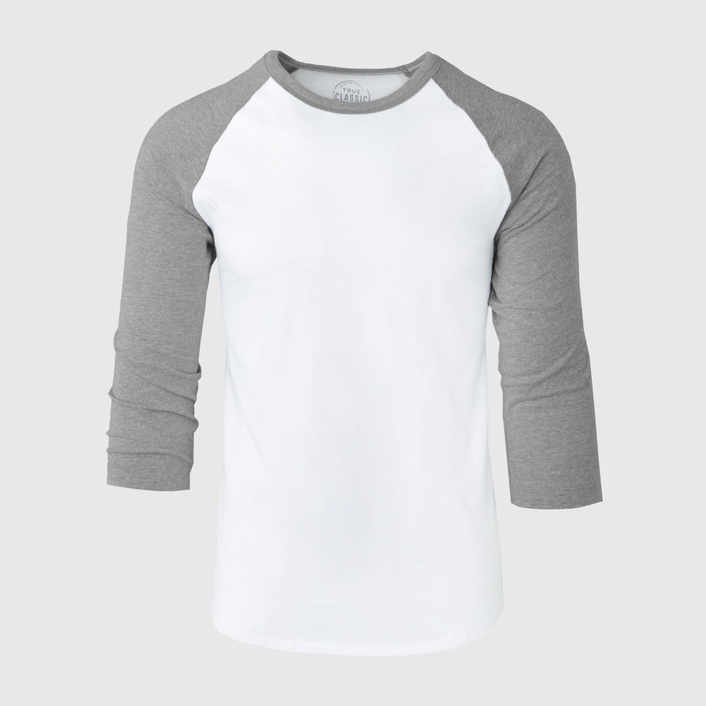 White/Heather Gray Baseball Raglan