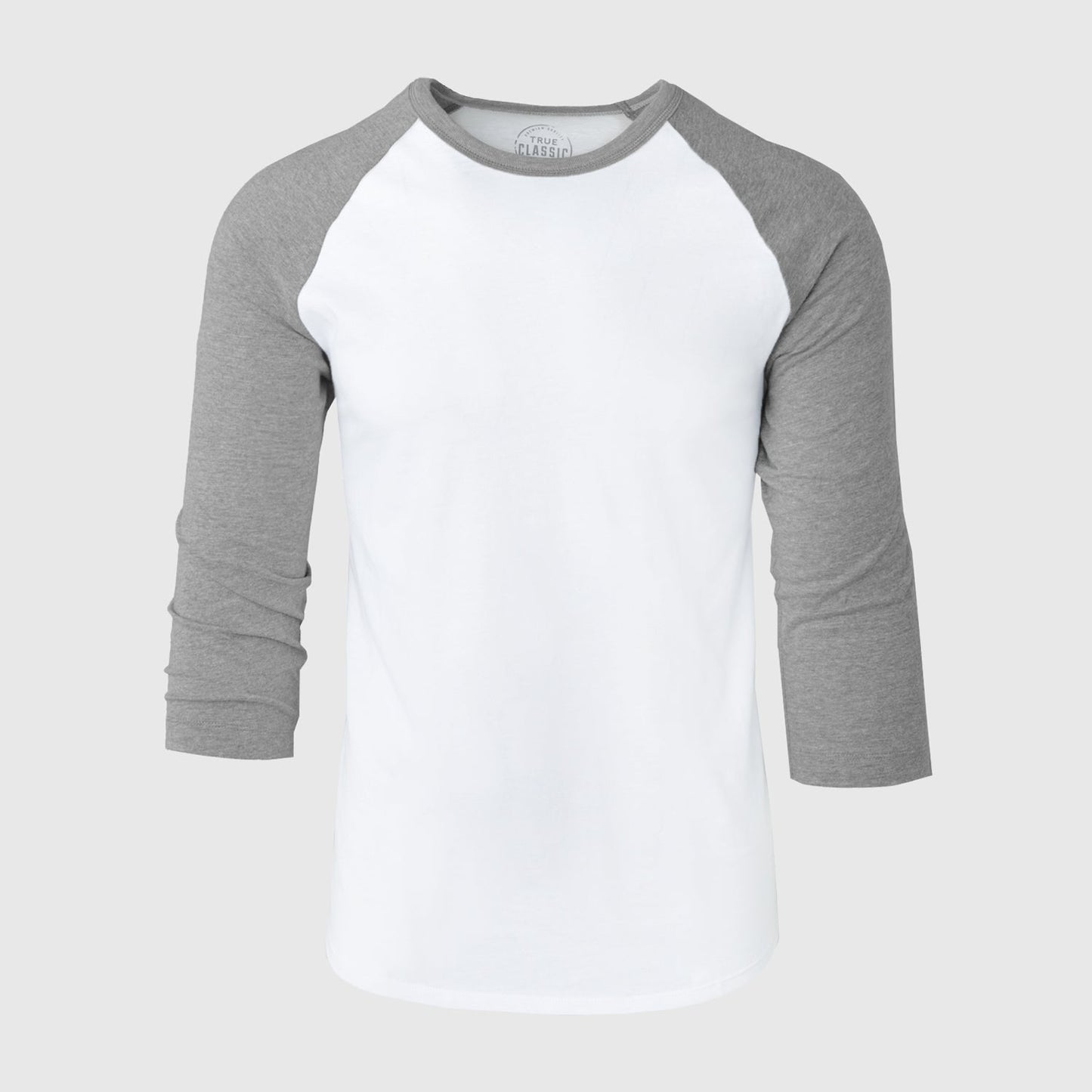 White/Heather Gray Baseball Raglan