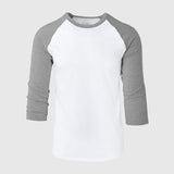 White/Heather Gray Baseball Raglan