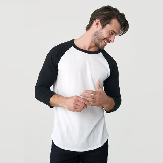 White/Black Baseball Raglan
