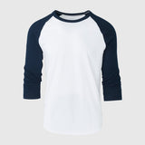 White/Navy Baseball Raglan