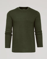 Kelp Waffle Long Sleeve Crew Neck