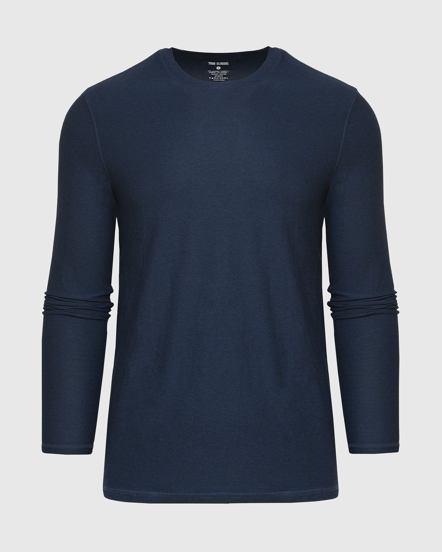 Dark Heather Cadet Active Long Sleeve Crew T-Shirt