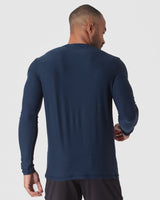 Dark Heather Cadet Active Long Sleeve Crew T-Shirt