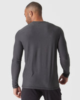Dark Heather Tempest Active Long Sleeve Crew T-Shirt